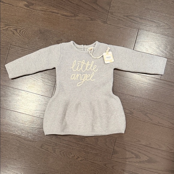 Hatley Other - Hatley grey metallic knit sweater dress 12-18M BNWT